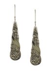 Antique Style Gloria Flower Pattern Drop Earrings