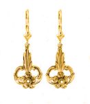 Art Nouveau Floral Earring Setting 2.5mm Round