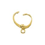 14k Gold Hinged 5.0mm Enhancer Bail with Ring