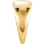 18k Gold 3x4.75mm ID Tapered Bail