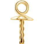 14k Yellow 4.0 to 5.0mm Pearl Dangle Mounting