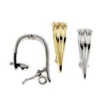 14k Gold Hinged 6.0mm Tapered Enhancer Bail with Ring