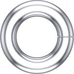 Platinum Round Jump Ring, Heavy Weight