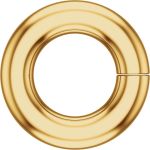 Yellow Gold Filled Round Jump Ring, Heavy Weight