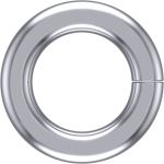 Platinum 2.0mm Round Jump Ring, Heavy Weight
