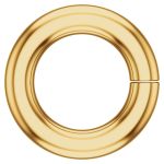 18k Gold Round Jump Ring, Light Weight