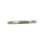 Antique Style 2mm Scroll Pattern Wedding Band