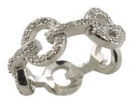 Sterling Silver Cubic Zirconia 9mm Anniversary Band